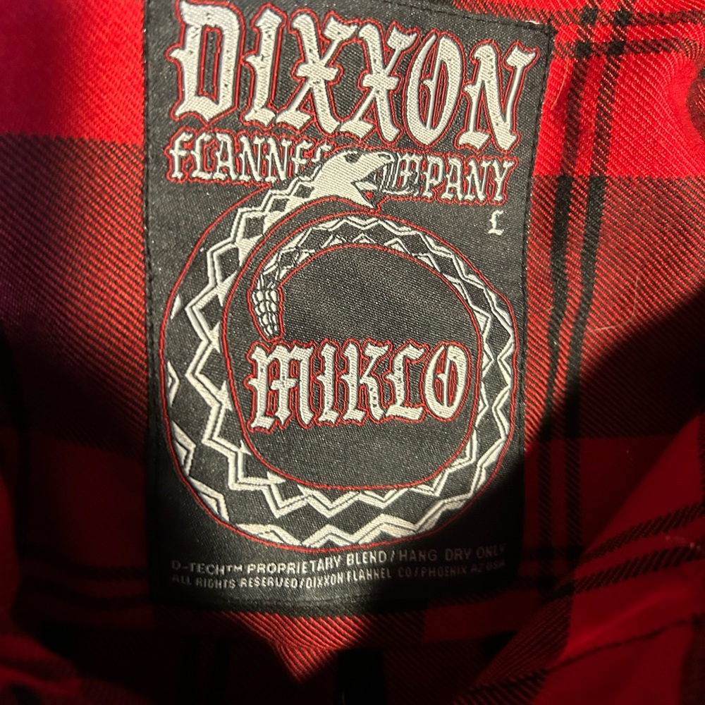 L RED DIXXON MIKLO FLANNEL